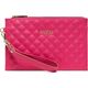 Guess Guess, Holdall, Eco Leather, Handbag, Quilted Effect And Cuff, Fucshia, 23 x 15 x 1.5 cm For Women