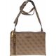 Guess Guess, Naya Mini, Double Zip, Crossbody Bag, Latte, HWSB78, For Women For Women