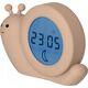 Alecto Baby Simon Snail sleep rhythm learning alarm clock, Taupe