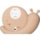 Alecto Baby Simon Snail sleep rhythm learning alarm clock, Taupe