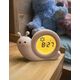 Alecto Baby Simon Snail sleep rhythm learning alarm clock, Taupe