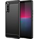Hurtel Carbon Case etui do Sony Xperia 10 V elastyczny silikonowy karbonowy pokrowiec czarne