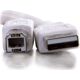 Kabel USB C2G USB-A - USB-B 3 m Biały (81562)