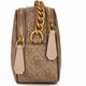 Guess, Dalma, Synthetic Leather, Camera Bag, Textile Crossbody Bag, Bronze, BW7425 VIN35, 20.32 x 7.62 x 13.97 cm, For Women For Women