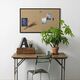 NAGA Opslagstavle hessian med ramme i sort MDF 100 x 60 cm Hessian Sort MDF 100x2x60mm (1stk)