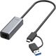 Allnet ALLNET USB 3.0 Type-C&A Ethernet Adapter 2.5 Multi-Gigabit LAN ALL-NC-2.5G-USBC/A *ALLTRAVEL* 13691812 4038816128812