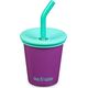 Klean Kanteen Kid Kanteen Kid Steel Cup (Kid Straw Lid), 296ml/10oz, Sparkling Grape