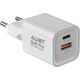 Allnet Z ALLNET Ersatznetzteil QC USB-C PD GaN Τροφοδοτικό Netzteil33Watt 1x USB Type-A QC 1x USB Type-C**EU PLUG** 13691886 4038816125552