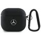 Case APPLE AIRPODS 4 Mercedes Leather Metal Logo Cover (MEA4CSLBK) black 3666339397500