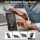 Case SAMSUNG GALAXY S25 ULTRA Tech-Protect MagRing MagSafe Matte black 5906302322435