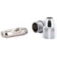 Προσαρμογέας AV Schwaiger Schwaiger Koax Kabelverbinder Metallisiert, HQ Silber 13333542 4004005503920