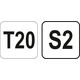 Yato Klucz trzpieniowy torx typ T T20 z otworem (YT-05605)