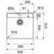 Franke Nerūdijančio pleno body plautuvė νεροχύτης Franke Maris MRX 210-50 TL, 127.0531.852 13472006 7612985485258