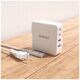 Ładowarka Dudao Szybka ładowarka sieciowa GaN 100W 2 x USB-C / 2 x USB Dudao A100EU - biała