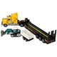 LeanToys Ciężarówka Z Lawetą Zdalnie Sterowana R/C  Maszyna z Przyczepą Żółta