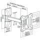 Cabletech Uchwyt ścienny LPA51-111 13'' - 27''
