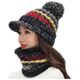 Best Fashion BQ52G CZAPKA I SZALIK KOMPLET NA ZIMĘ POLAR DAMSKI uniwersalny