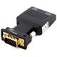 Adapter AV Apte HDMI - D-Sub (VGA) + Jack 3.5mm czarny (1267-uniw)