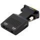 Adapter AV Apte HDMI - D-Sub (VGA) + Jack 3.5mm czarny (1267-uniw)