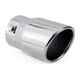 AMiO Chromowana końcówka tłumika 90mm, montaż 33-78mm uniwersalny
