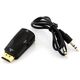 Adapter AV Apte HDMI - D-Sub (VGA) + Jack 3.5mm czarny