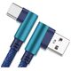 Kabel USB Hertz USB-A - USB-C 1 m Niebieski (KK21U)