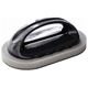 Aptel AG672F ZMYWAK GĄBKA Z UCHWYTEM DO CZYSZCZENIA 14x8 cm czarno szara
