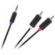 Kabel Cabletech Kabel Jack 3.5-2RCA 10m Cabletech standard