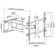 Cabletech Uchwyt ścienny LPA49-463D 37'' - 70''
