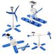 Aptel ZESTAW SOLARNY 6w1 ZABAWKI EDUKACYJNE helikopter robot AG211D