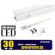 Nvox Świetlówka led liniowa t5 120cm 18w on/off neutralna 4000k lampa natynkowa zintegrowana z oprawą