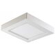 Lampa sufitowa Orno LETI LED 12W, oprawa downlight, natynkowa, kwadratowa, 780lm, 3000K, biała,  wbudowany zasilacz LED