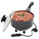 AMiO Rondel elektryczny z pokrywką do samochodu 18cm x 8cm 150w 12v