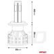 AMiO Żarówki samochodowe led cob 4side amio h1