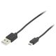 Kabel USB Blow USB-A - microUSB 1 m Czarny