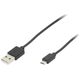 Kabel USB Blow USB-A - microUSB 1 m Czarny