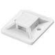 Organizer Orno Uchwyt opaski kablowej, samoprzylepny, 20x20 mm, biały, 10 sztuk