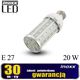 Nvox Żarówka e27 led corn 20w metalowa 3000k ciepła