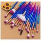 Aptel ZESTAW PĘDZLI do Makijażu w Stylu Unicorn Jednorożec MAKEUP AG798