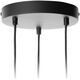 Lampa wisząca Orno TABUNG 3P, lampa wisząca, G9  max.6W, czarna