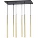 Lampa wisząca Orno TABUNG 6P, lampa wisząca, G9  max.6W, złota