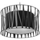 Lampa wisząca Orno NAVI 400 1P, lampa wisząca, E27  max.60W, czarna