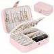 Aptel PUDEŁKO na Biżuterię Organizer Zamykany 16x11x5cm różowy CA21