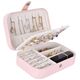 Aptel PUDEŁKO na Biżuterię Organizer Zamykany 16x11x5cm różowy CA21