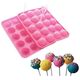 Aptel SILIKONOWA FORMA do Ciastek w Formie Lizaków Cake Pops x20 różowy AG893