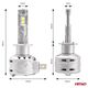 AMiO Żarówki samochodowe LED seria X2 H1 6500K Canbus AMIO-02970