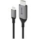 Alogic Alogic USB C Adapterkabel Typ C -HDMI  M/M 4k 60 Hz  1m,  gr