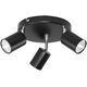 Lampa sufitowa Orno RINO oprawa ścienno-sufitowa, moc max. 3x50W, GU10, IP20, czarna