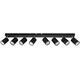Lampa sufitowa Orno DOA oprawa ścienno-sufitowa, moc max. 8x50W, GU10, IP20, czarna
