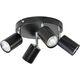 Lampa sufitowa Orno Rino SP 4, oprawa ścienno-sufitowa, GU10 max. 4x50W, IP20, czarna